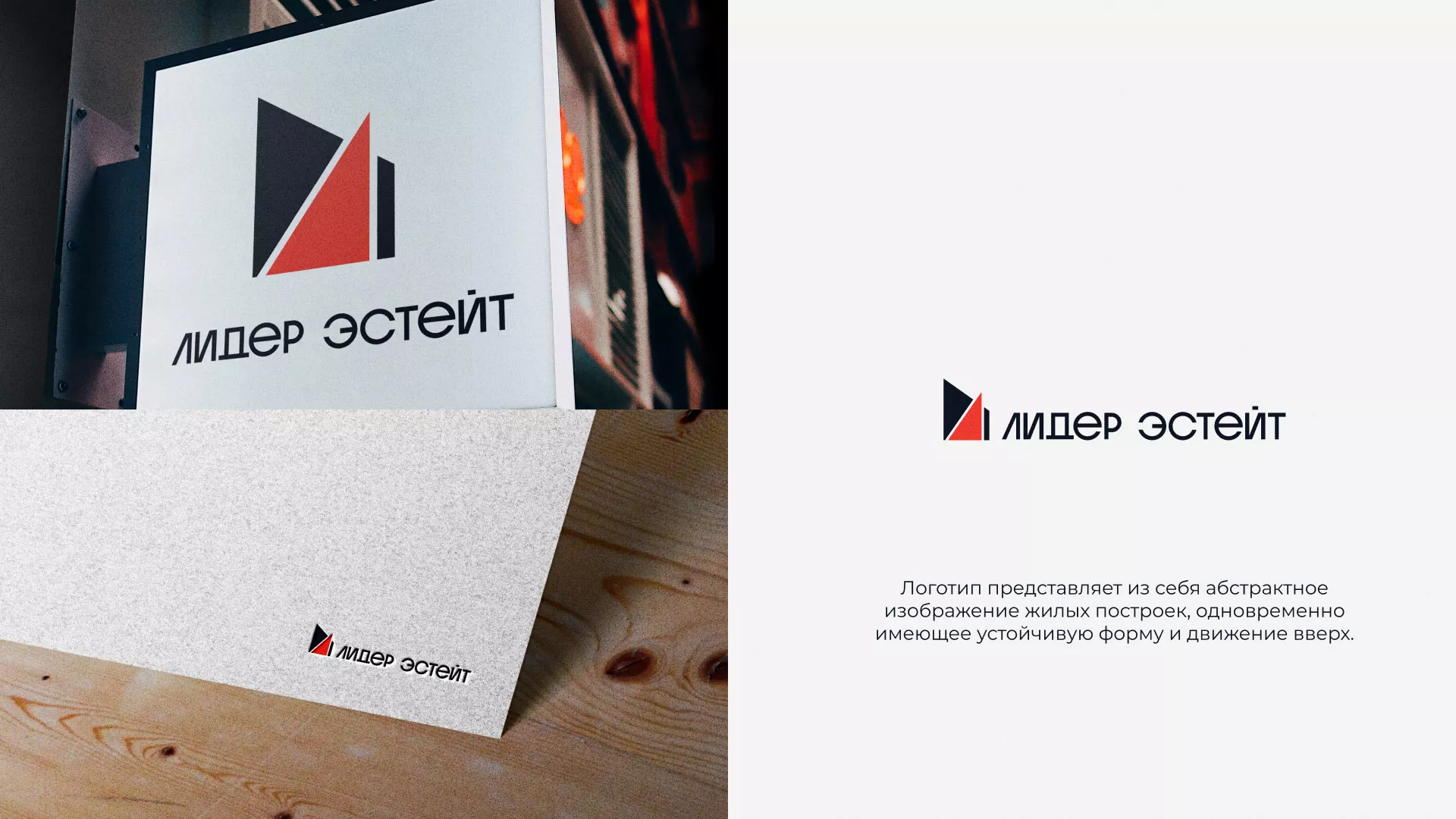 Сделали логотип для агентства недвижимости «Лидер Эстейт» в Заозёрске